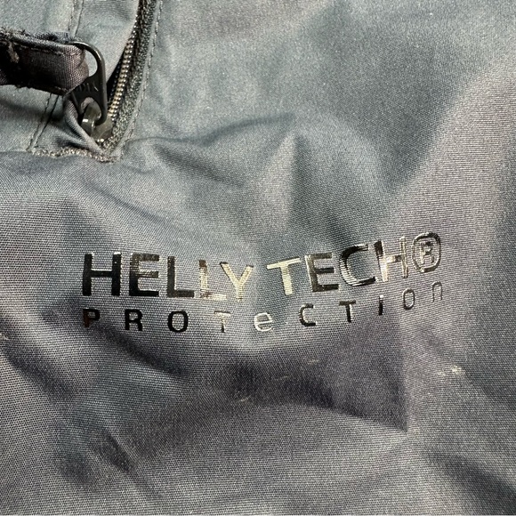 Helly Hansen Ervik Jacket Mens Rainwear Helly Tech Full Zip Hooded Navy - Picture 4 of 10